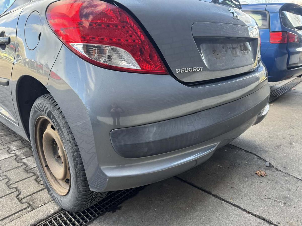 Peugeot 207 original Sto&szlig;stange Stossf&auml;nger hinten KTH Thorium Grau Facelift Bj.2010